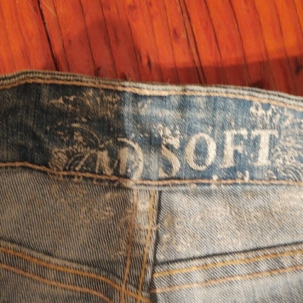 M-Soft Jeans Embroidered Denim Shorts Sz 27 - Picture 6 of 14